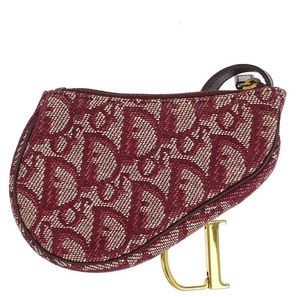Christian Dior Trotter Saddle Coin Purse Wallet Mini Pouch Bag TR0012 AQ00394 - Picture 2 of 7